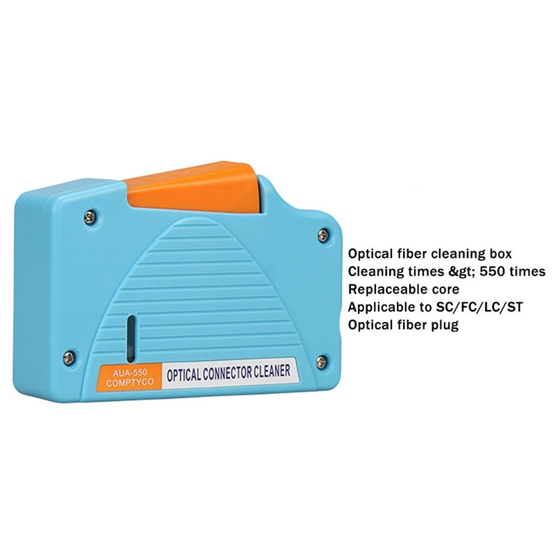 10-częściowy zestaw do czyszczenia światłowodów Narzędzie do czyszczenia światłowodów z kasetą do czyszczenia światłowodów do złączy ST LC
