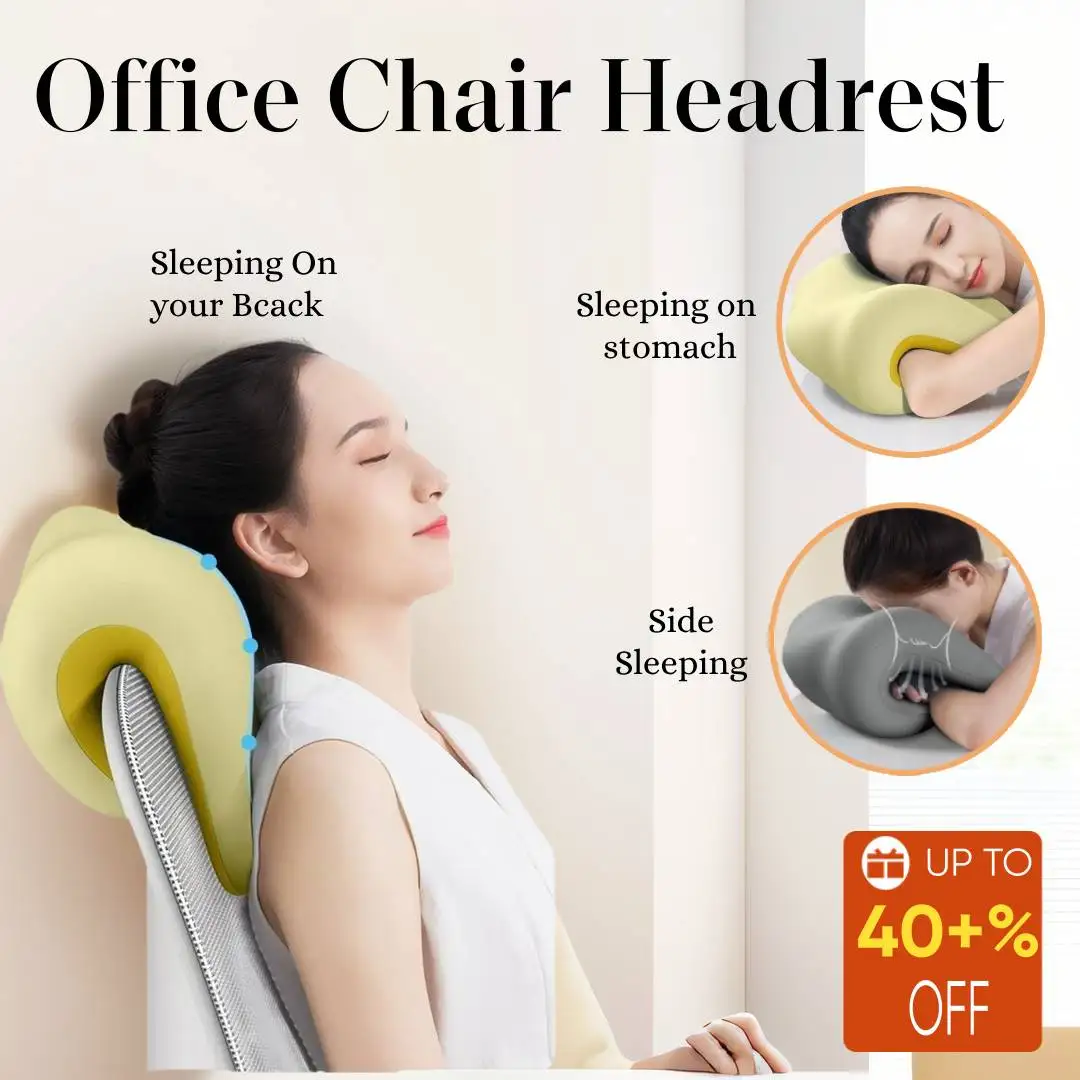 Office Chair Headrest Ergonomic Memory Foam Sleeping Pillow  Neck Waist Support Gaming Chair Backrest Cushion Nap Pillows