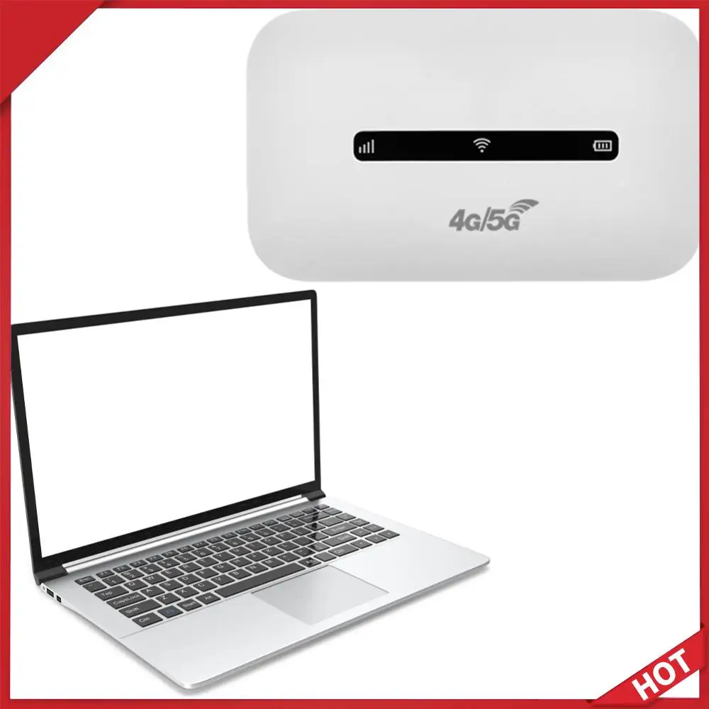 

4G LTE Pocket Mobile Hotspot 3000mAh 150Mbps Modem Router Support 8 To 10 Users with SIM Card Slot for Home Office Car Travel