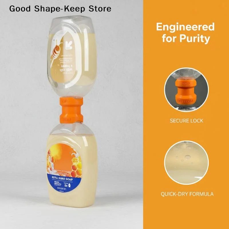 dailySmart Leak Proof Shower Gel Dispenser Time Saving Durable Plastic Dispenser for Home Bathroom Hand Wash UseDaily products