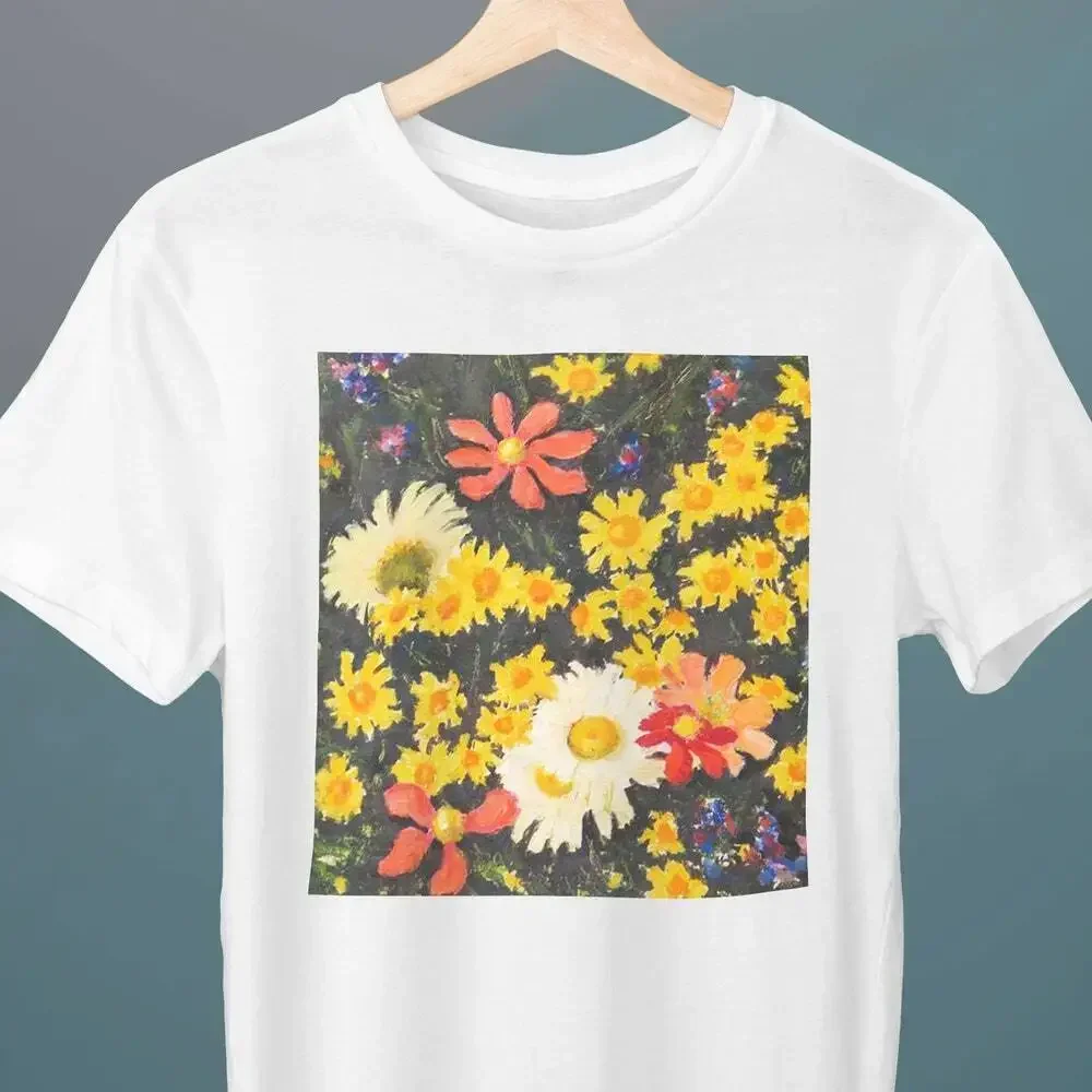 Field Flowers, Nicolae Tonitza Painting, Flower T-Shirt T-Shirt