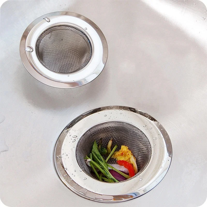 Metal Wire Sink Strainer Kitchen Bathroom Accessories Hair Catcher Stopper Stainless Steel Bathtub Shower Drain Hole Filter Trap image 6