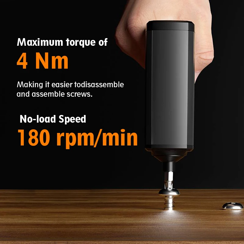 TASKTOOL Electric Screwdriver 3.6V USB 1500mAh 4N.M Torque Electric Screwdriver Household With 20Pcs Screw Bits Mi Home Tools