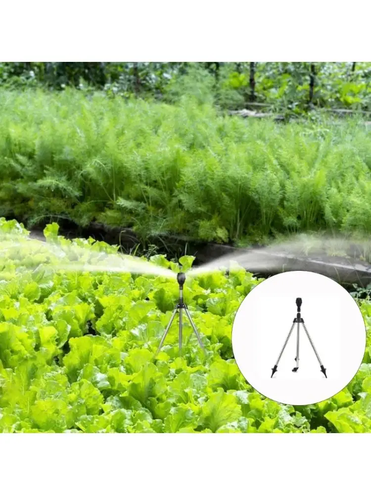 Patios Garden Tripod Sprinkler Expandable Connection Wide Area Irrigation System