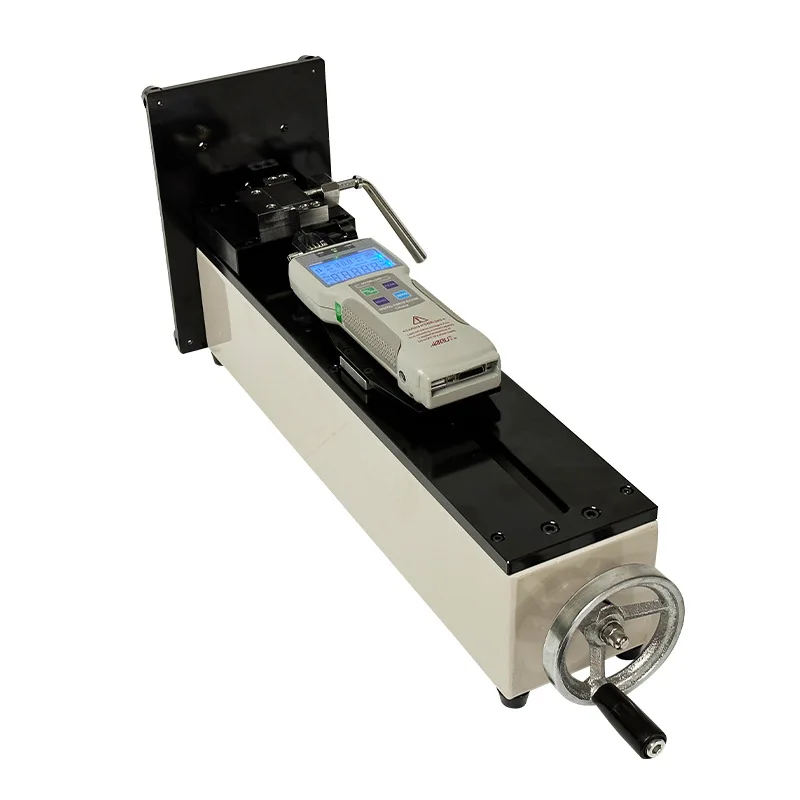 Vertical and horizontal hand crank test bracket, digital display meter, pointer meter
