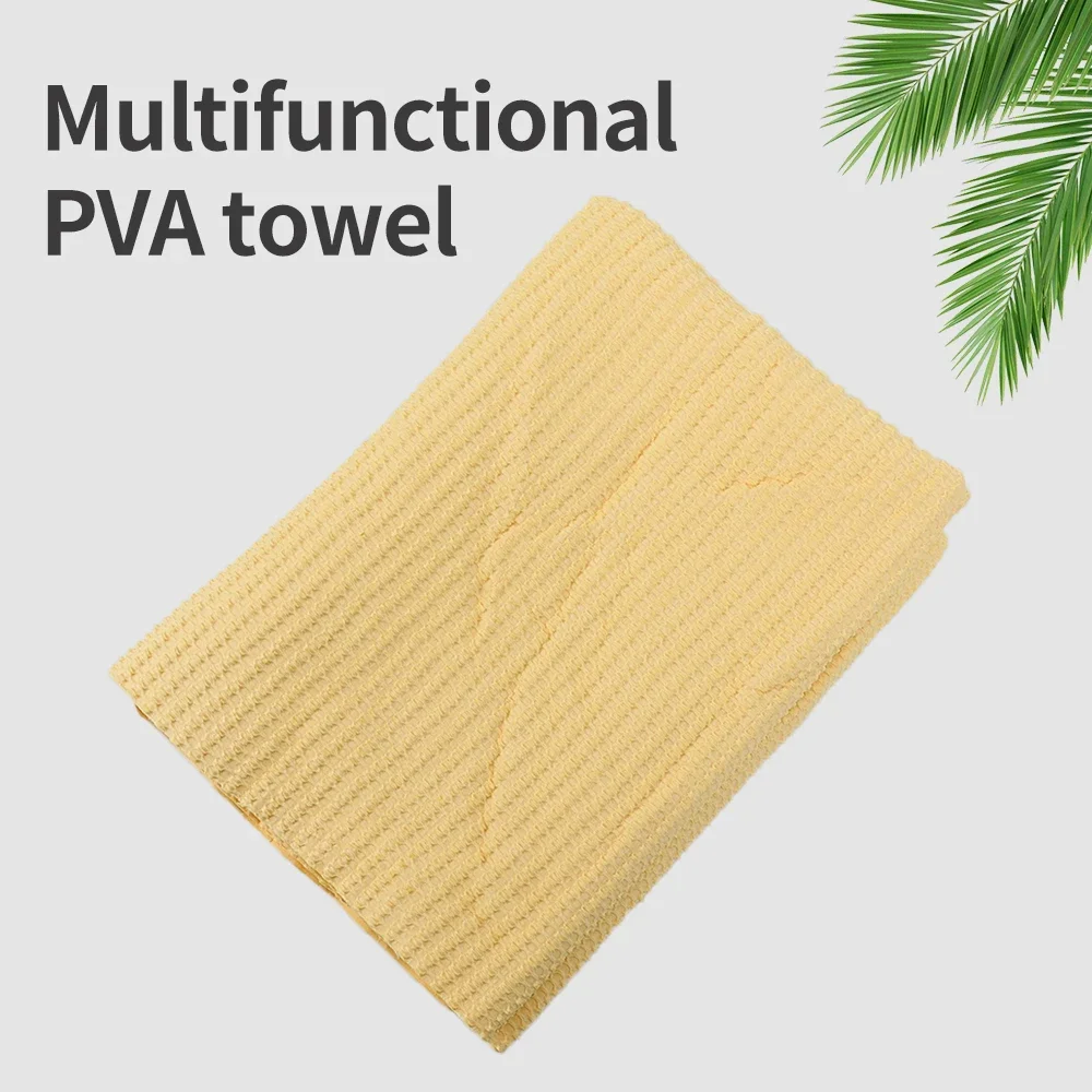 64*42cm PVA-Chamois-Autowaschtuch Reiniger Autozubehör Autopflege Haushaltsreinigung Haartrockentuch – Detail 3