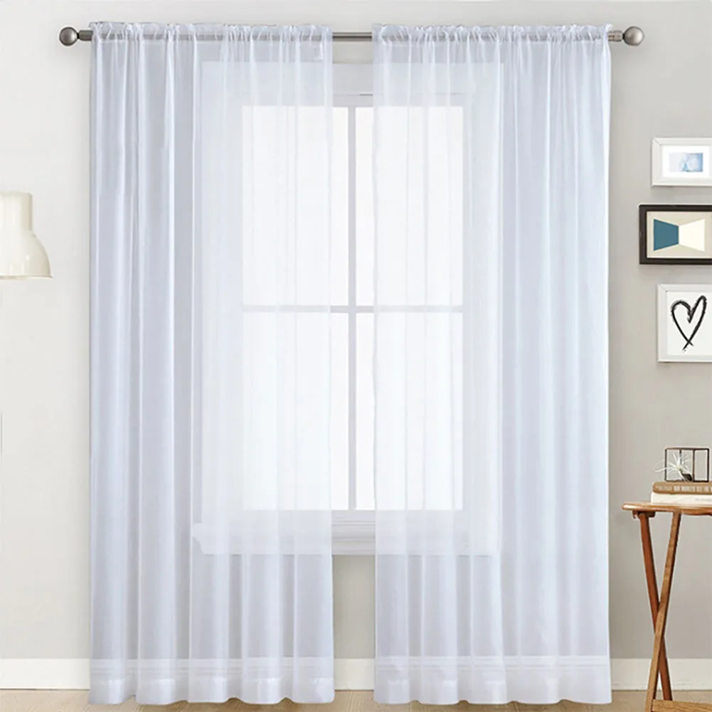 Anti-wrinkle Curtain Screens Blinds Curtain Gauze Bedroom Decoration Anti-pilling Anti-wrinkle Easy Installation