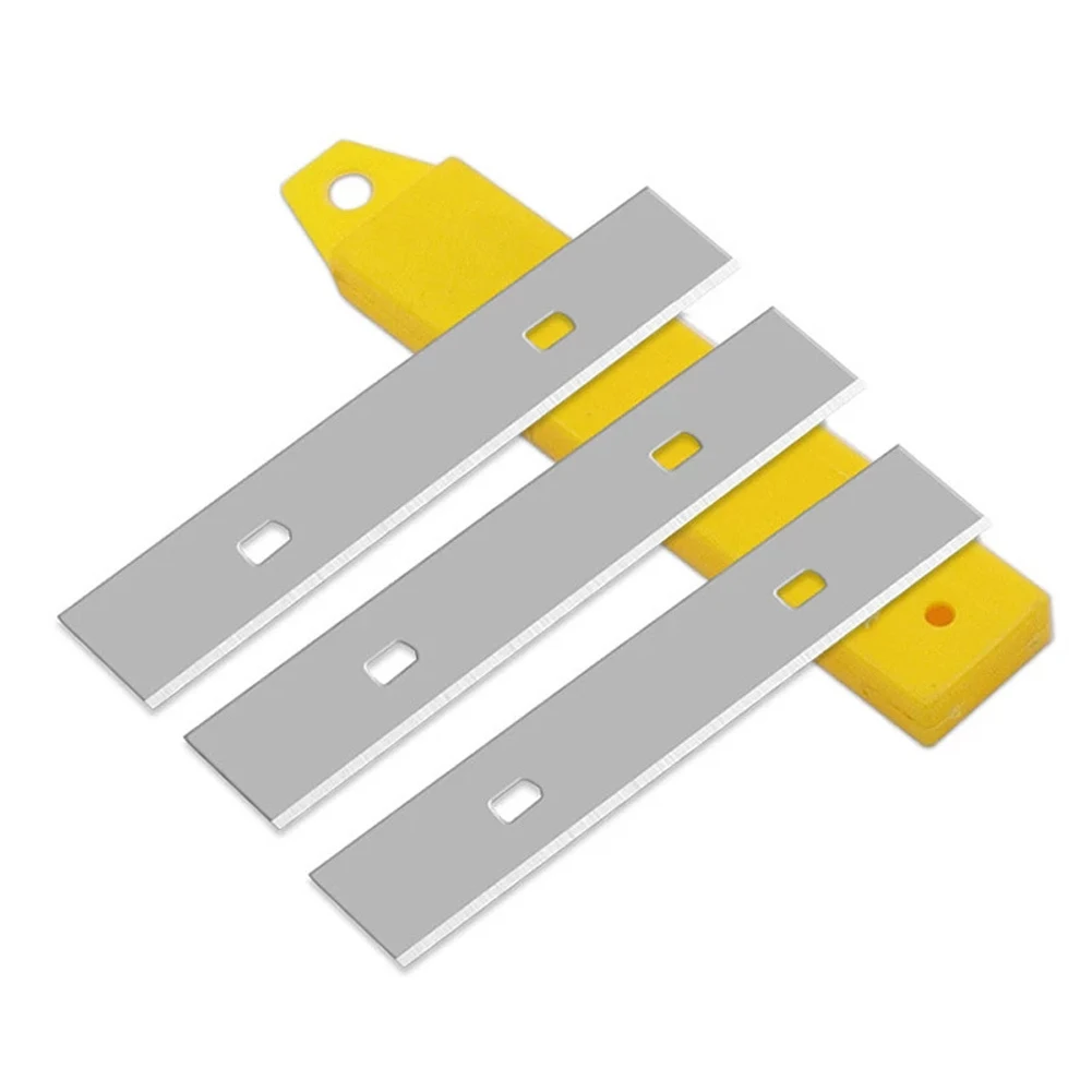 10pcs Stainless Steel Blades Glass Cleaning Spatula Blades Glue Remover Scraper For Floor Ceramic Cleaning Tools 100*18mm