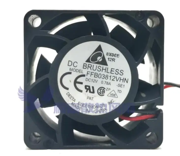 

Delta Electronics FFB03812VHN DC 12V 0.78A 38x38x28mm 2-Wire Server Cooling Fan