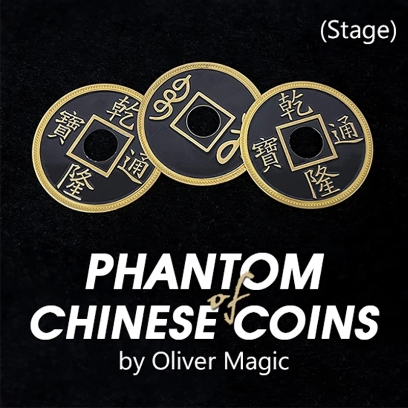 

Phantom of Chinese Coins (Stage) by Oliver Magic Tricks Stage Magic Coin Appear/Disappear Illusion Magia Magicians Prop Gimmick