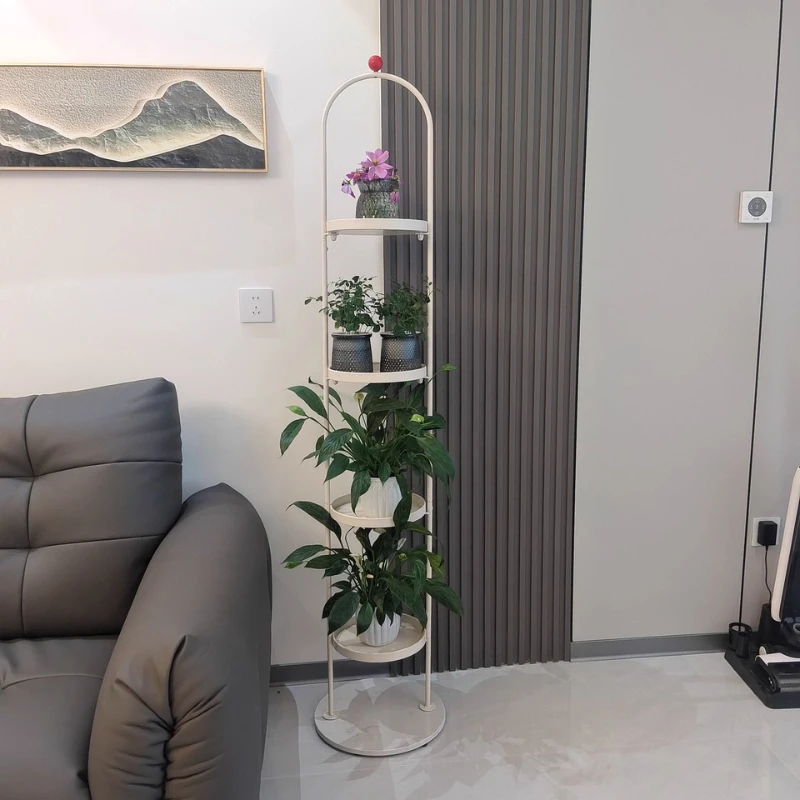 Modern Floor Plant Stand Multi-Tier Flower Shelf for Living Room Stylish Display Rack for Succulents Potted Plants & Home Decor