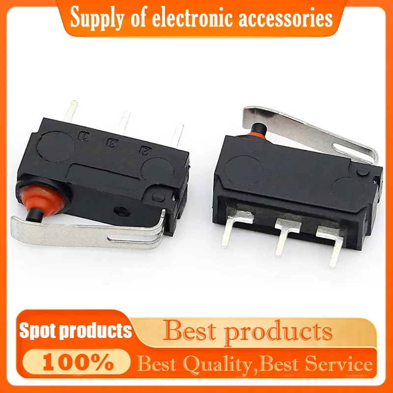 H3-A1-1D01S pink-sized automotive electronic waterproof microswitch with curved handle travel limit