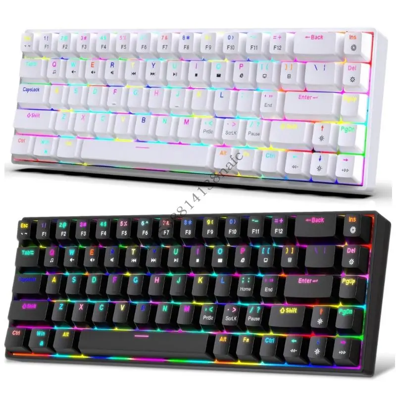 لوحة مفاتيح ألعاب ألوان 594F قابلة للفصل USB C Cable 1.75M سلك مضفر مزدوج اللقطة KECAPS توافق واسع #1