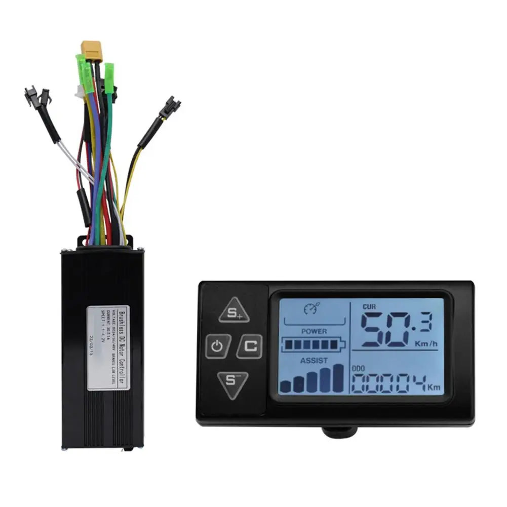 

Brushless Motor Controller and Display for 36V 48V 30A Electric Bike Scooter with 3 Intelligent Modes and S861 LCD Screen