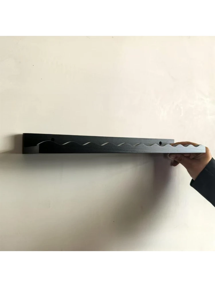 Black Wooden Floating Shelf for Books/Toys/Photo Frames Nursery Wall Decor Hanging Wooden Storage Rack Home Organizer