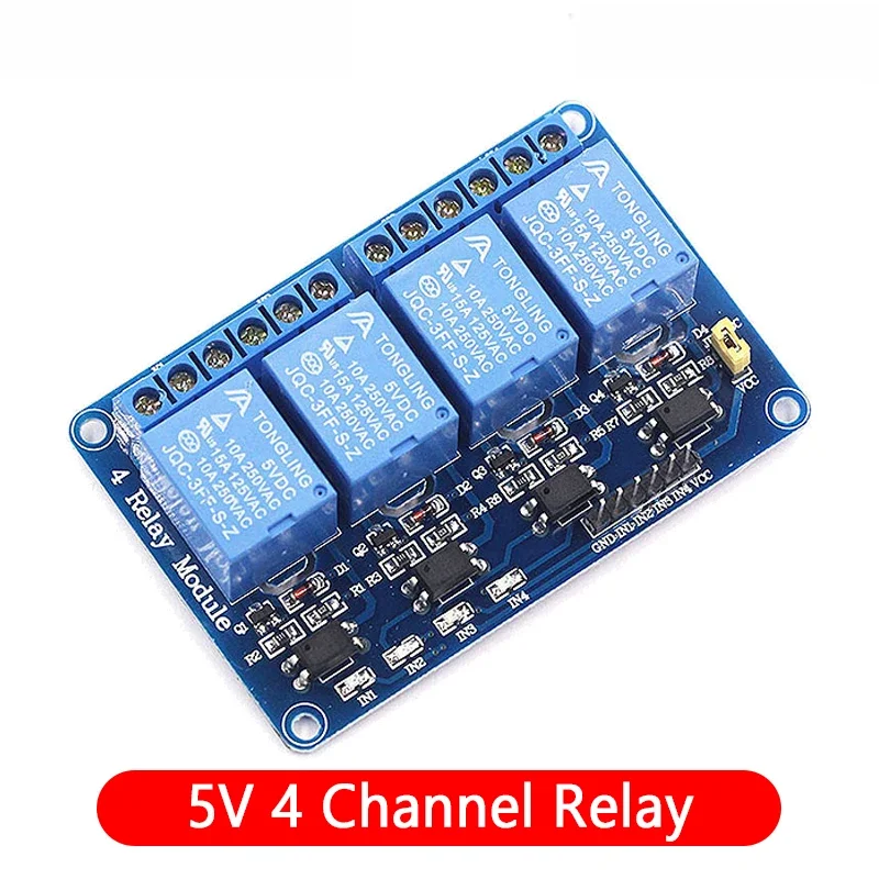 Optocoupleur En Stock Module De Relais 5v 12v 1 2 4 8 Voies Pour Arduino1 2 4 8 Module De Relais 8 Canaux Avec Sortie 5 PCS