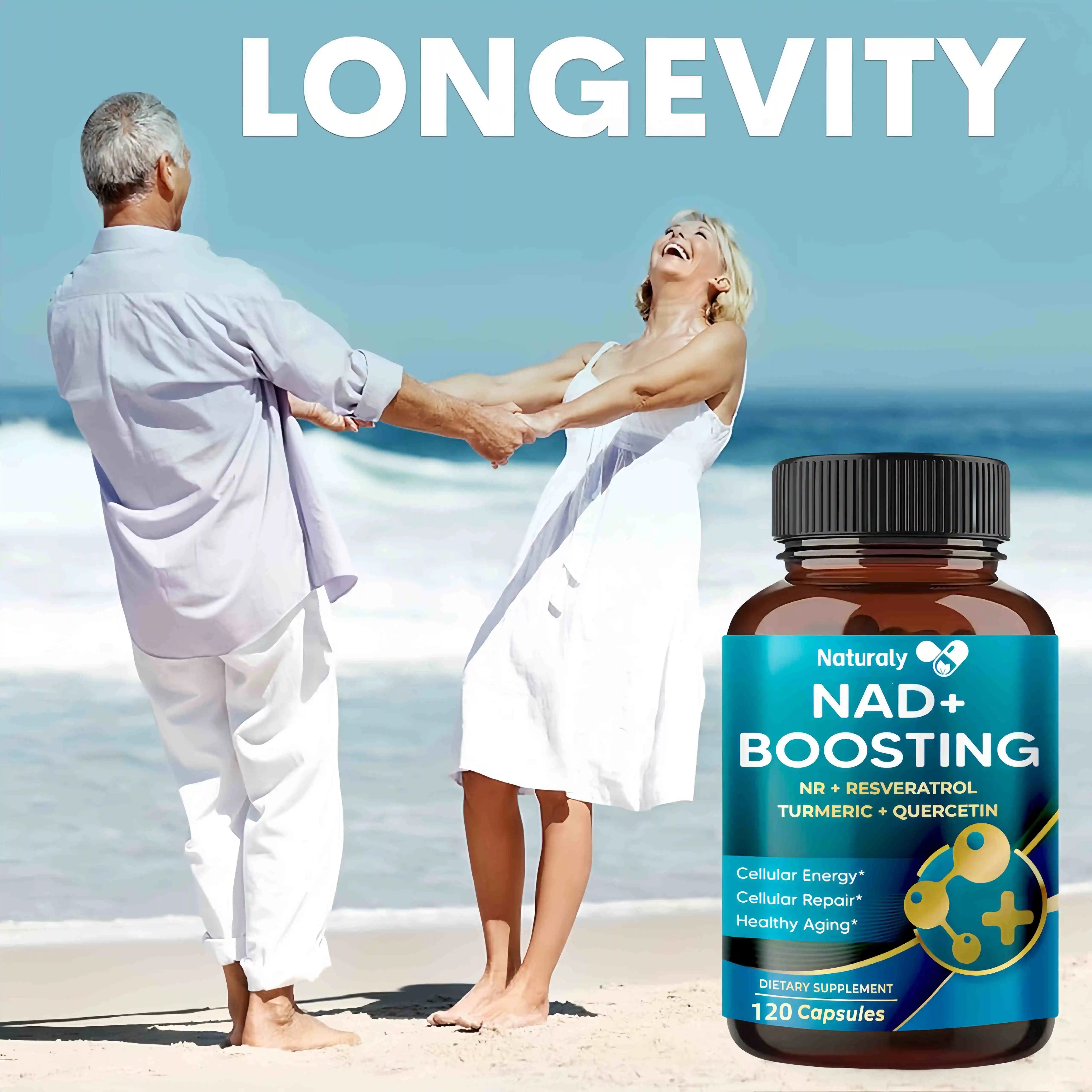 NAD+Enhanced 16550mg - x12 Strength NR+Resveratrol Turmeric+Quercetin - Cellular Energy, Cellular Repair, Healthy Aging