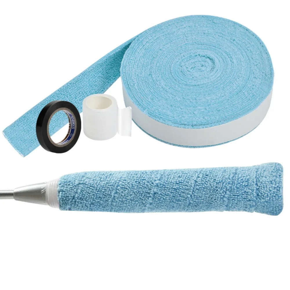 

Colourful Badminton Racket Overgrip 10M Length Sweat Absorbed Fishing Rod Wrap Strap Anti-Slip Soft Tennis Towel Hand Grip