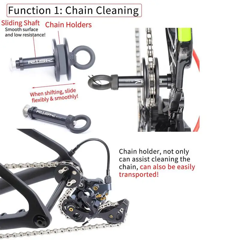 Road Bike Chain Holder Bike Dummy Sleeping Hub With Oiling Sponge Gasket Mountain Road Bike Quick Release Measuring Tool Chain