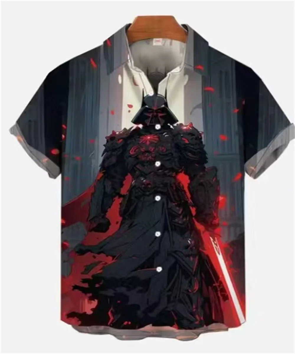 Men's 3D Printed Character Sea Drifting Graphic Shirt Casual Fashion Shirt Summer Lapel Short Sleeve Fast Shipping