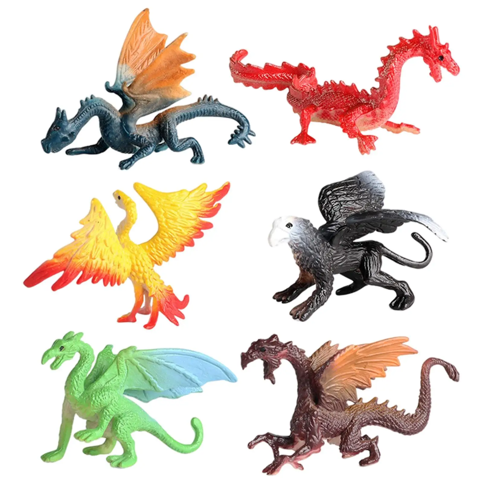 Science Educational Dinosaur Toy Figurine Set for Children Learning Play with Animal Model Statues for Home Desk Decor Gifts