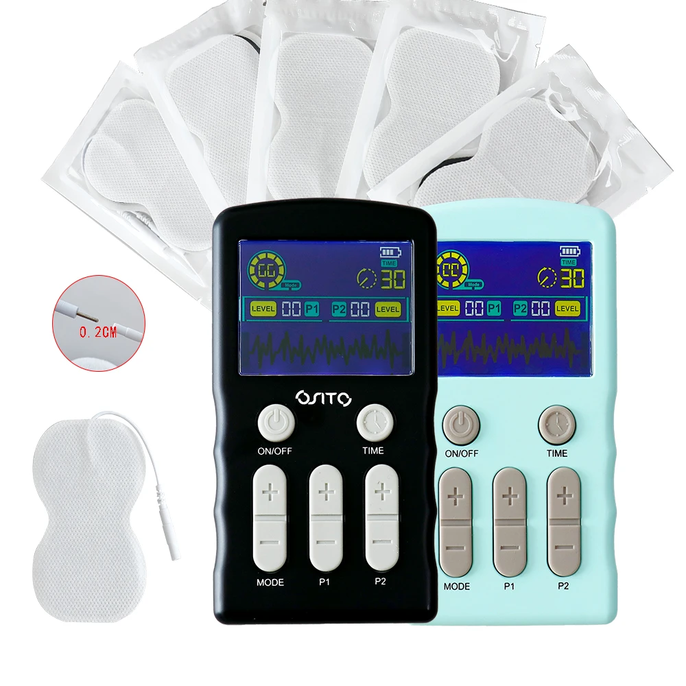 TENS EMS Electric Pulse Massager 50Intensity Levels Neck Shoulder Back Body Muscle Relax Pain Relief Soothing Stimulator Machine