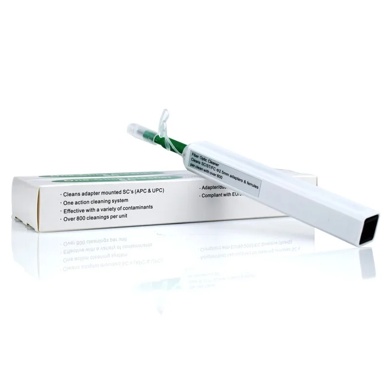 محول شفة TFN SC FC ST قلم تنظيف الوجه ذو نهاية الألياف الضوئية - أداة تنظيف بصرية متينة