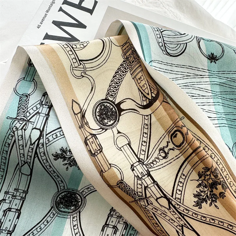 

Hit Color 100% Real Silk Neckerchief Necktie Womens Fashion Neck Scarves Wraps