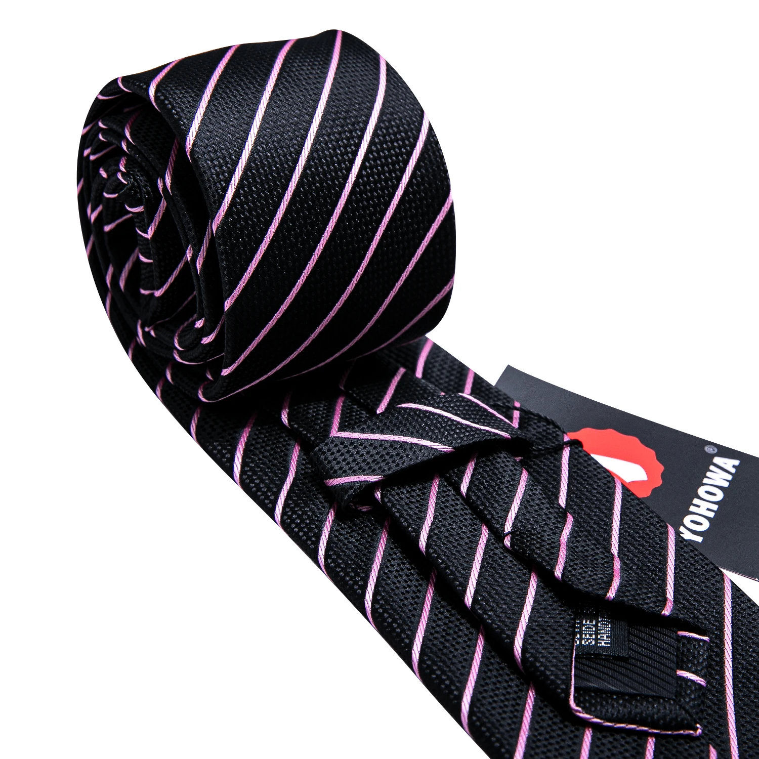 مصمم رجل التعادل الجاكار ربطة العنق جيب مربع أزرار أكمام مجموعة الأسود الخزامى منقوشة للذكور الرجال الزفاف رباطات الحفلات