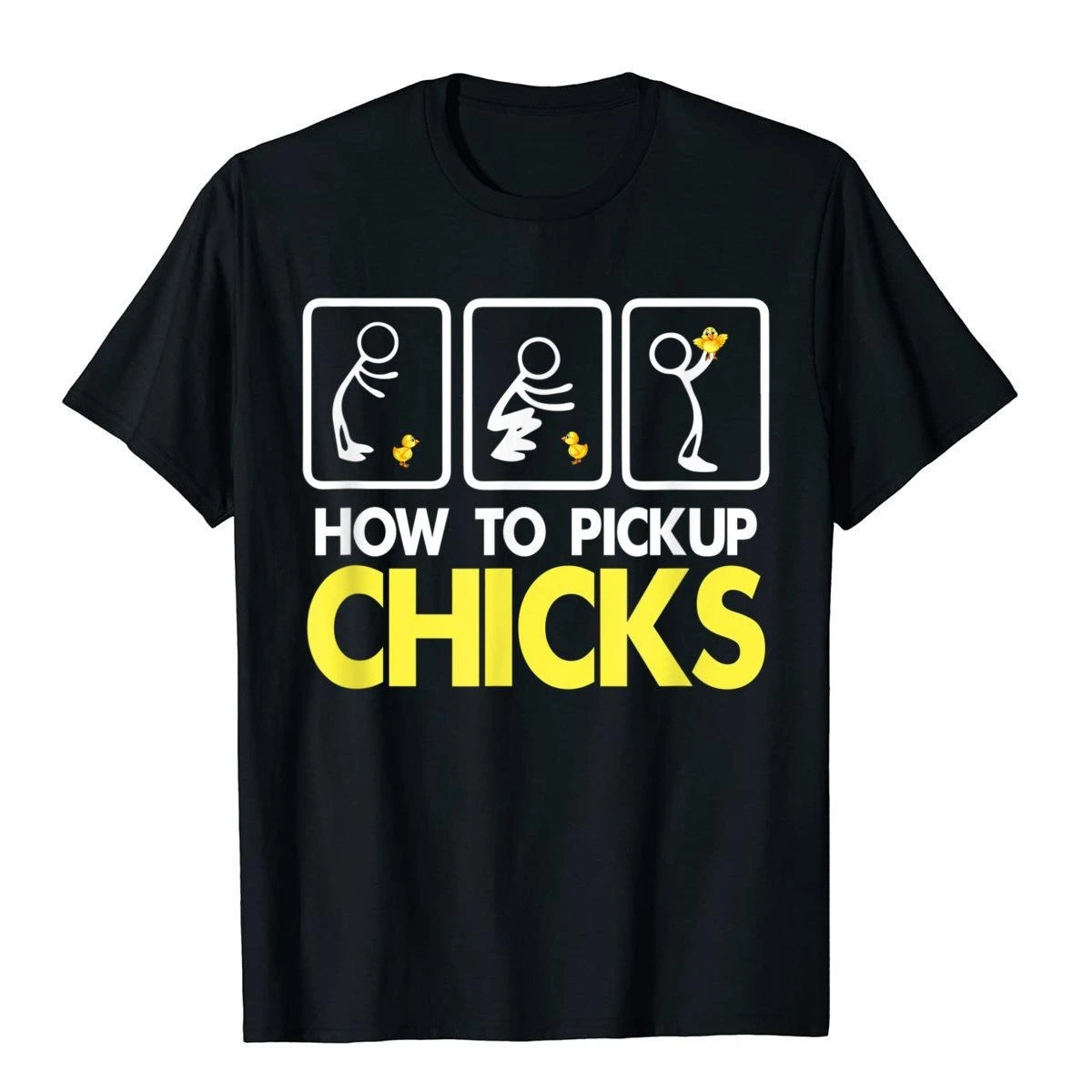 

Рубашка How To Pick Up Chicks Cute Pick Chicks Футболка с графическим принтом Высококачественные мужские и женские футболки с короткими рукавами Мужские топы