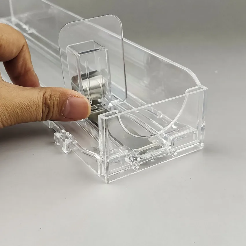 15pcs Wide 7.5cm Plastic Shelf Automatic Refill Pushing Pusher Supermarket Rack Cigarettes Products Unibody Single Side