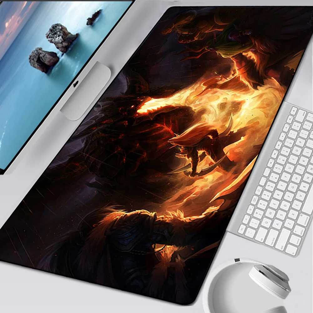 World of Warcraft Deathwing Neltharion Large Gaming Mouse Pad Computer Mousepad PC Gamer Mouse Mat Laptop Keyboard Mat Desk Pad