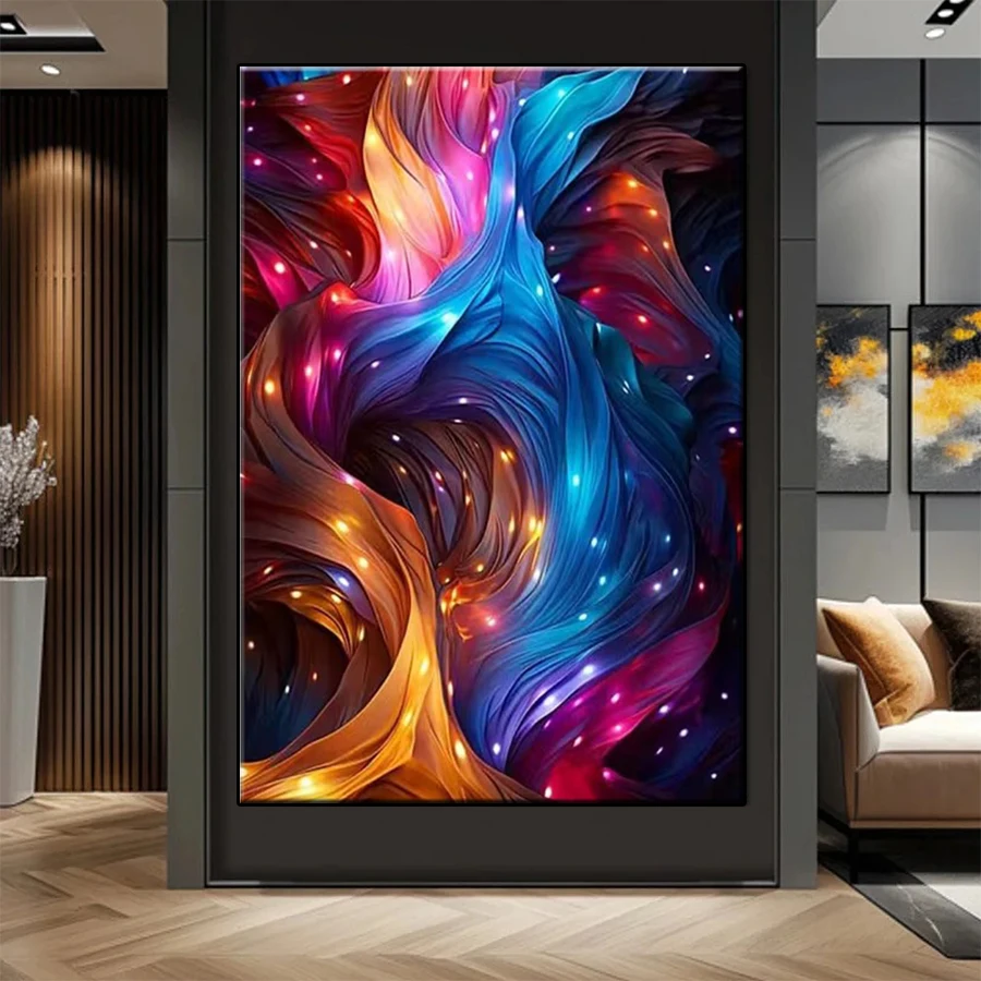 

5D Diamond Embroidery Picture Modern Dreamy Abstract Color Art Diamond Painting Mosaic Cross Stitch Handmade Gift