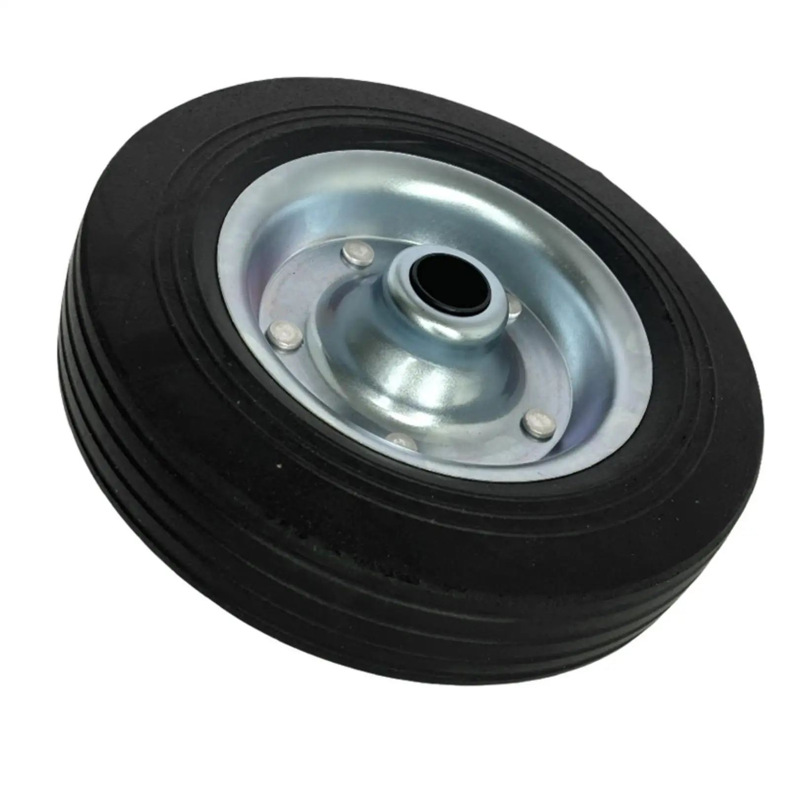 Replacement Trailer Wheel for Jack Supports 200mm 58mm Width Heavy Duty Rubber Treaded Tire