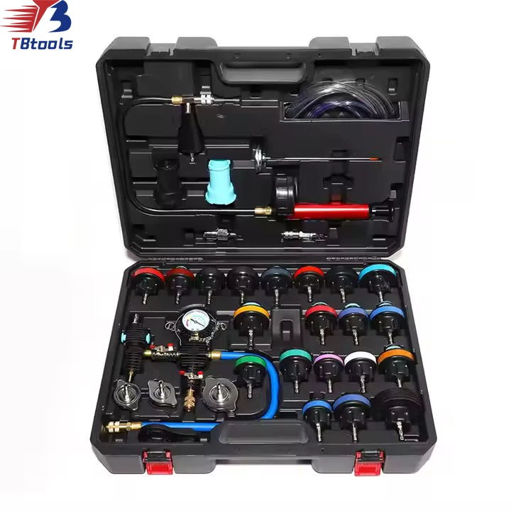 TBTOOLS Car Auto 33 Pcs Master Cooling System Diagnostic Service Set Pressure Tester Set Repair Maintenance Tools Set TB046