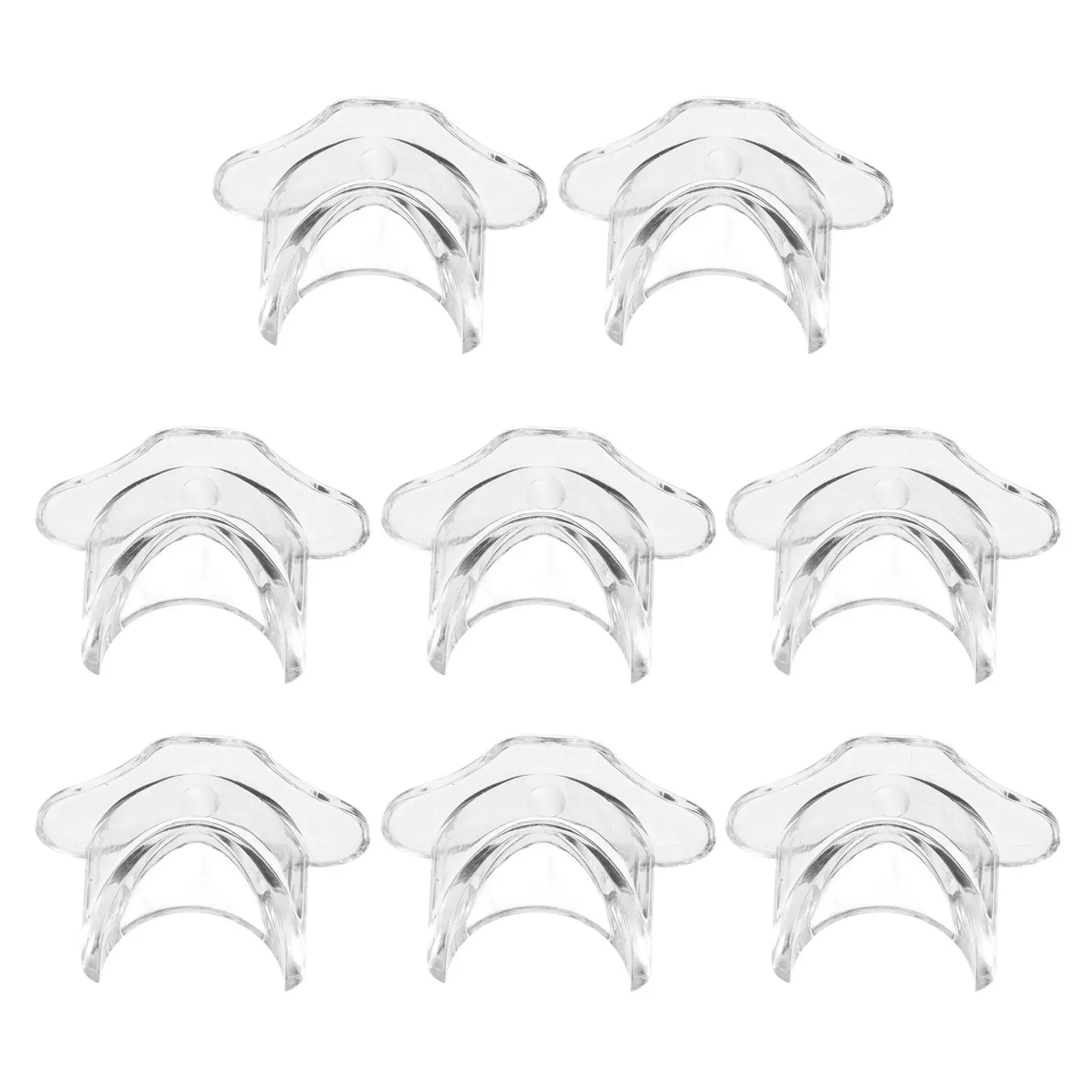 8Pcs Clear Acrylic Glasses Display Rod Eyeglass Storage Stand Nose Pad Secure Holder for Retail Sunglasses Eyewear Showcase