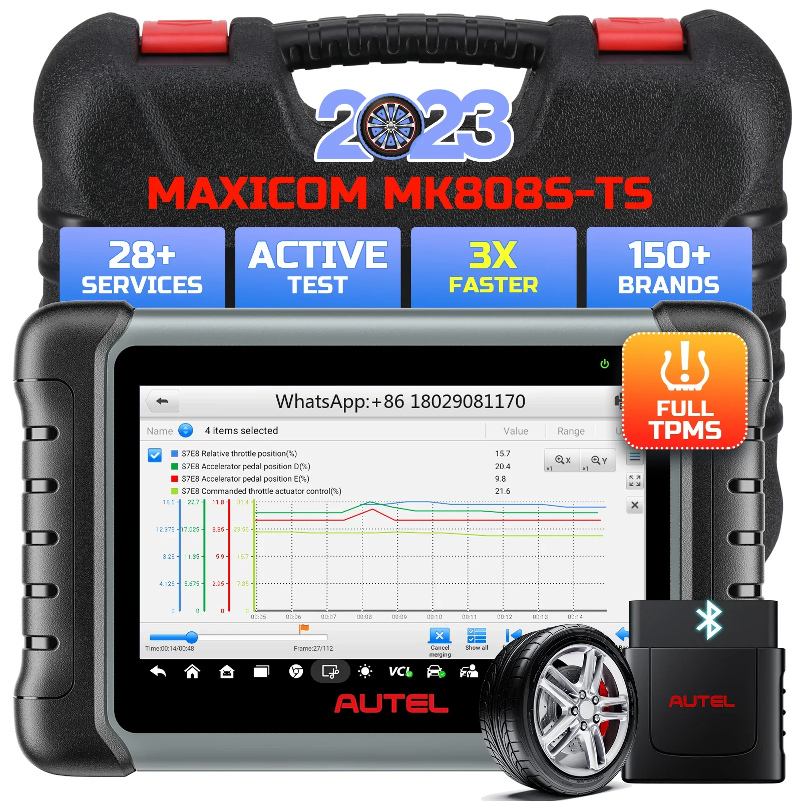 2024 autel maxicom mk808s-ts mk808ts like mk808bt pro mk808s ts mk808 bt mx808ts mx808bt mk 808ts tpms programming tool scanner