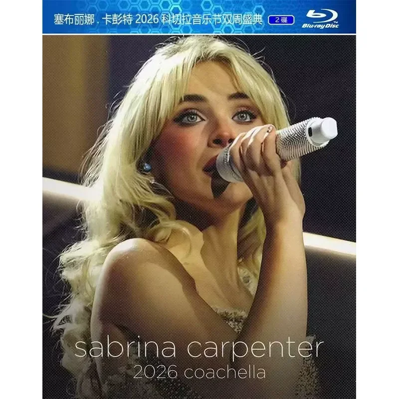 Новый ультра-четкий Blu-ray концерт Сабрины Карпентер 2026 года на музыкальном фестивале Coachella, двухнедельная церемония