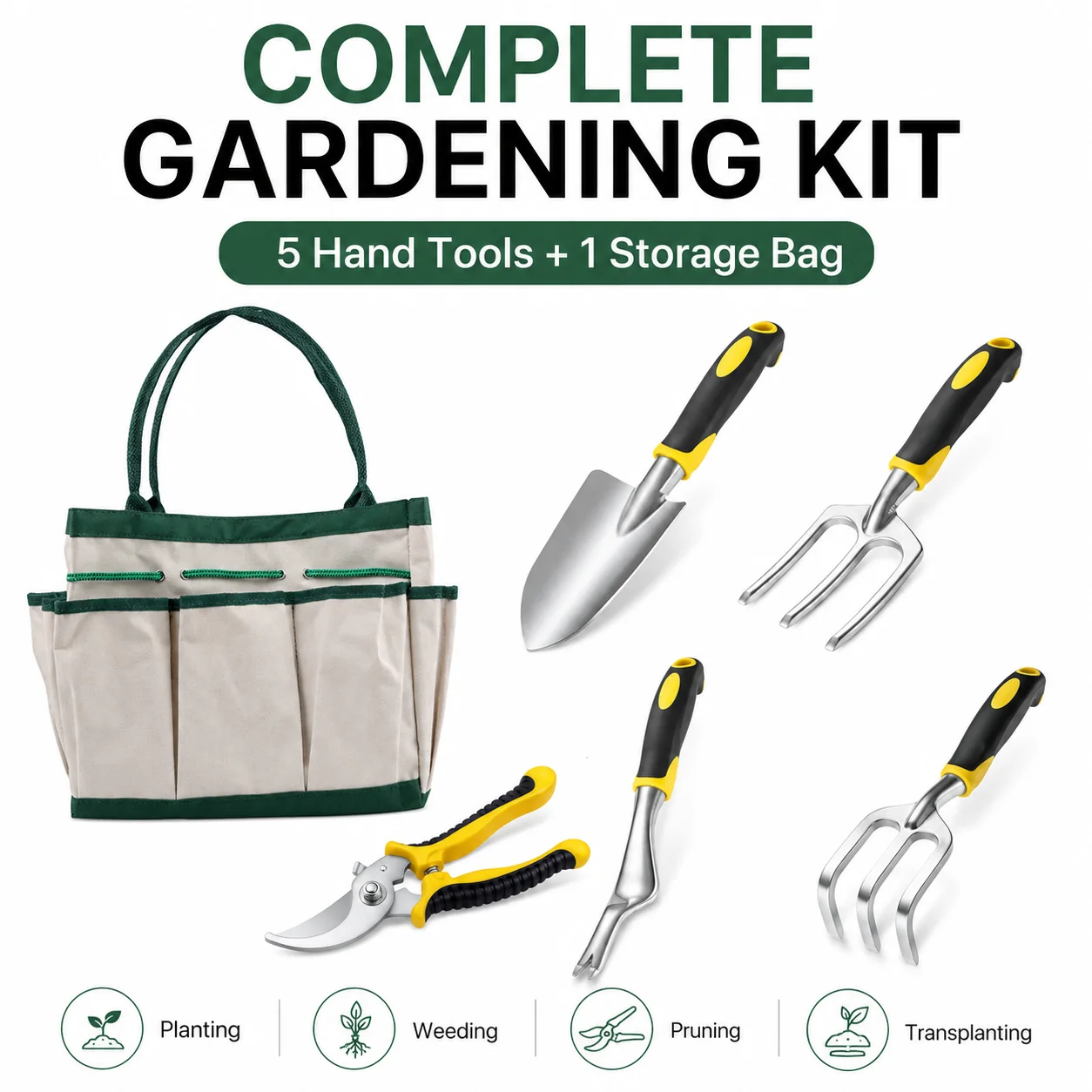6PCS Garden Hand Tool Set with - đánh giá và giá Gardening Tools Trowel