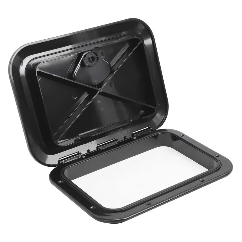 440x315 mm Marine Deck Hatch Cover Circular Square Plastic Access Lid UV Resistant for Boat Kayak Yacht Fishing Outdoor
