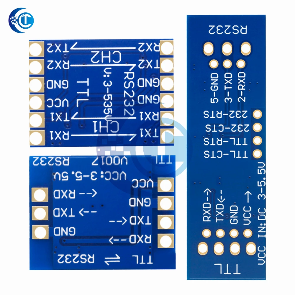 SP3232 TTL to RS232 Serial Level Shifter Module, 3V‑5.5V Wide Operating Voltage