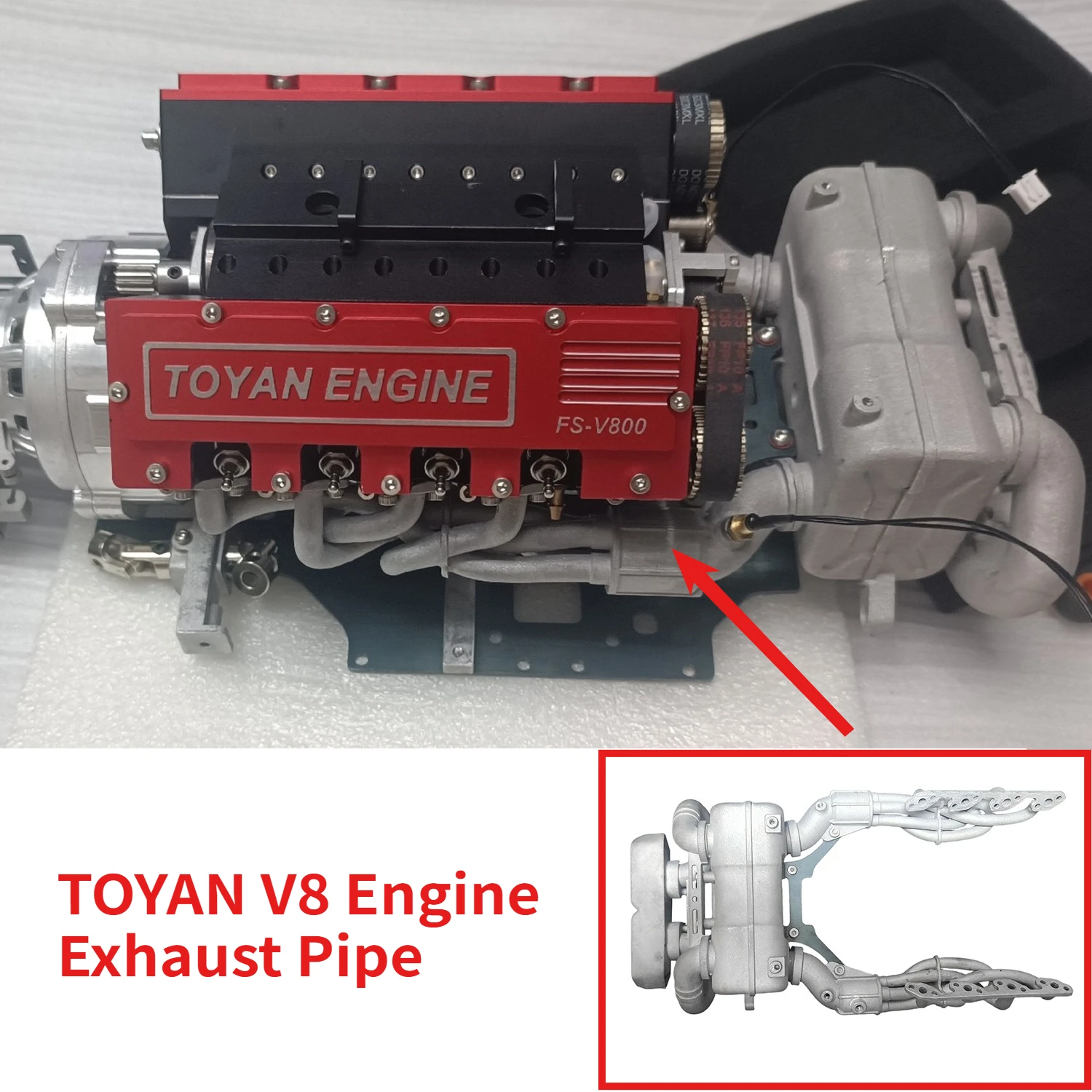 

Выхлопная труба двигателя TOYAN V8 подходит для металла FS-V800 28cc 8-цилиндровый двигатель с водяным охлаждением, модель DIY, обновленные аксессуары, игрушки