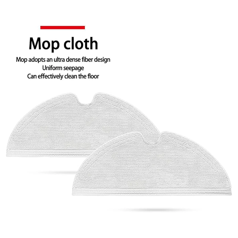 For Xiaomi Mi Mop 2 Pro+/STYTJ02ZHM Robot Vacuum Accessories Main Brush HEPA Filter Side Brush Mop Cloth Replacement Parts view 5
