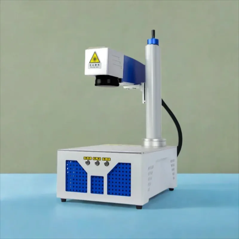 LY 20W 30W 50W Desktop Mini Galvo Scanner Align System All In One Optical Raycus/MAX Fiber Laser Nameplate Marking Machine