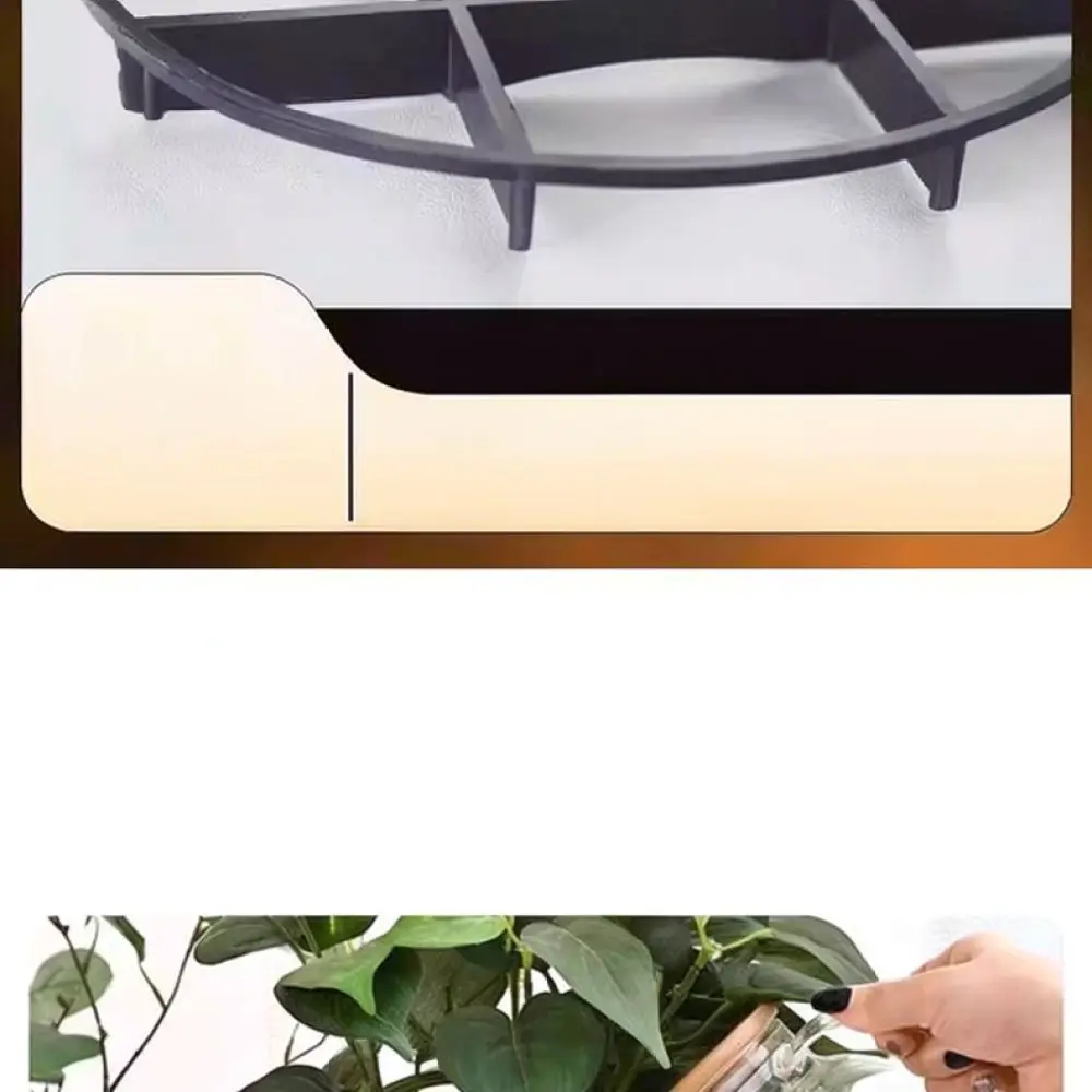 Flower Pot Base Support Tray Ventilated Plant Pot Feet Stand Durable Plastic Riser For Garden Root Health