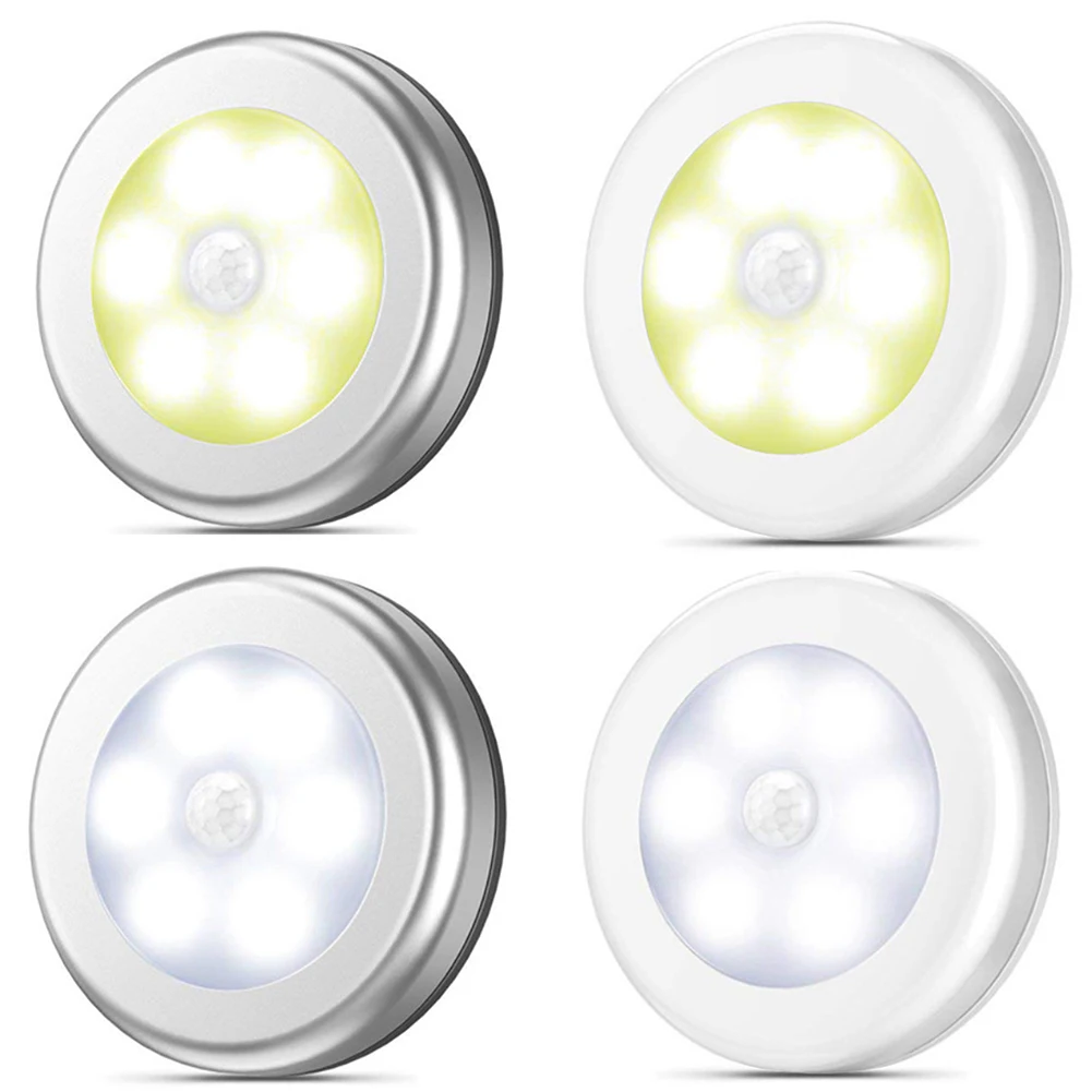 Magnetic Motion Sensor Night Light Adhesive Auto On/Off Stair Cabinet Lighting LED Light For Doorways