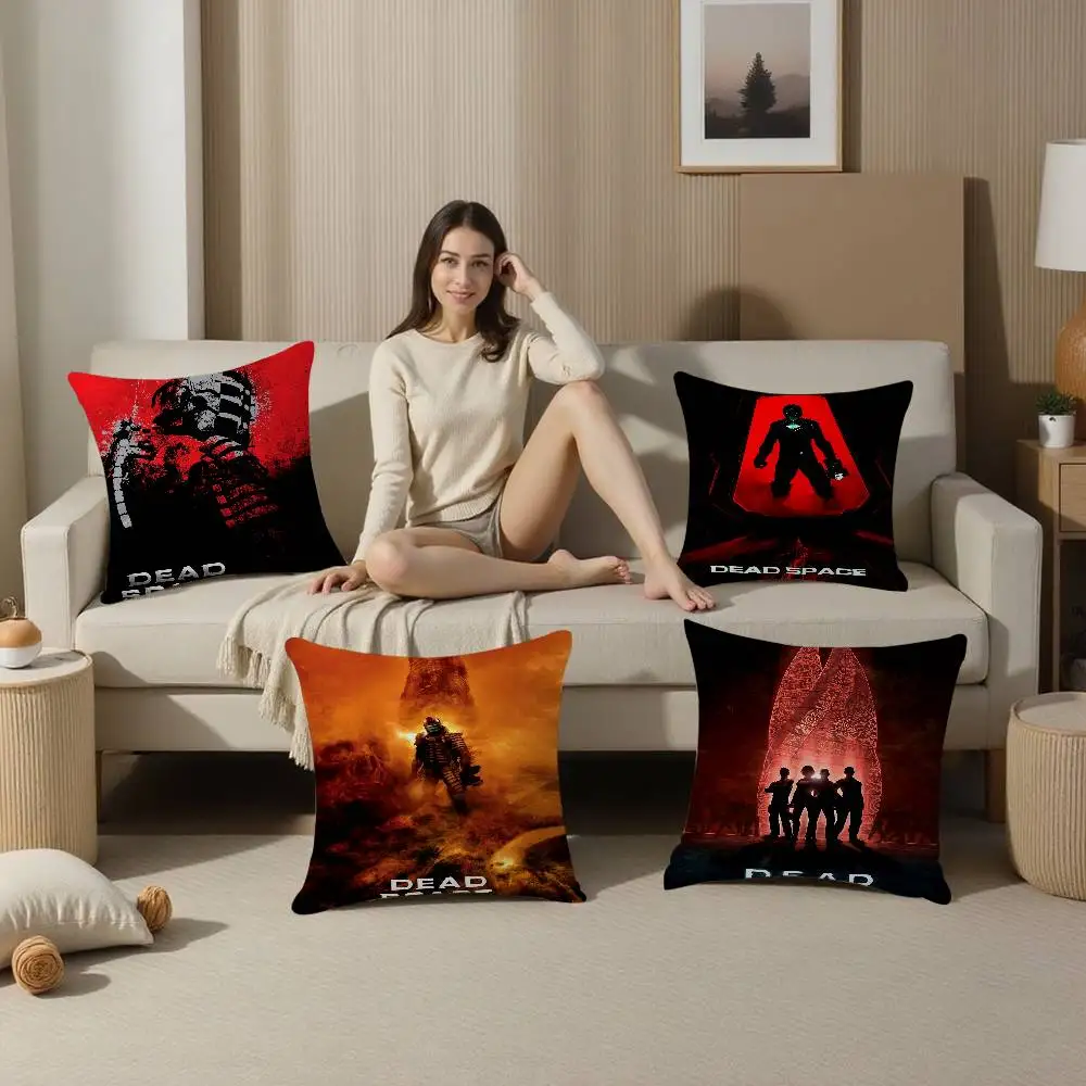 Horror Game Dead Space Pillow Gift Home Office Decoration Bedroom Sofa Car Cushion Cover case 45x45