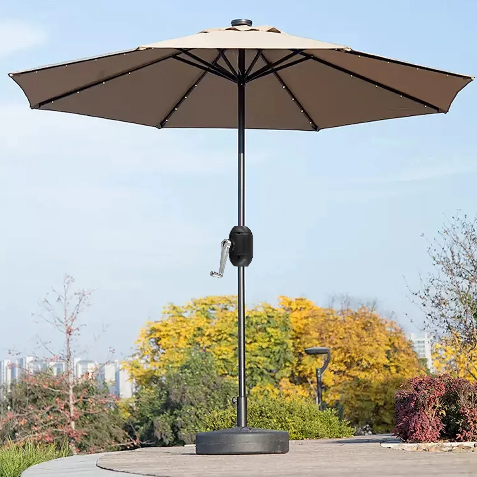 Coffee Shop Product Name Umbrella Replacement Crank Shade Black Crank For Garden Garden Party Replacement Parts