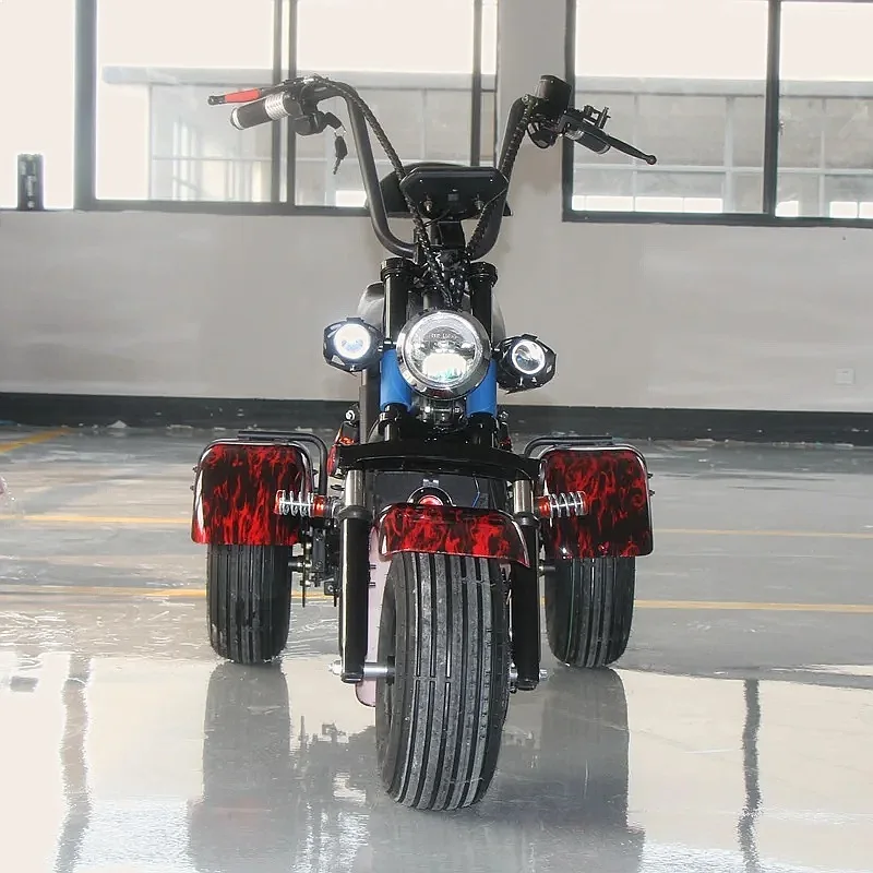 1000W Shaft Drive Three Wheel Electric Scooter 48V Lithium Battery Adult City Mobility Vehicle