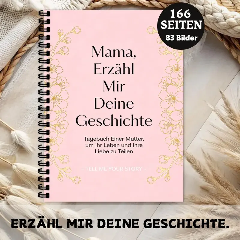 1pc A5 German Mom's Life Story Journal-Gift Notebook, 